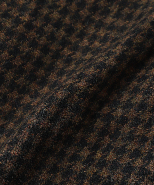 WISM(ウィズム)の「GRAND COLLECTION / グランド コレクション HOUNDSTOOTH WOOL JACKET(その他アウター・メンズ・ブラウン/ブラック・MEDIUM/LARGE)」の4枚目の写真