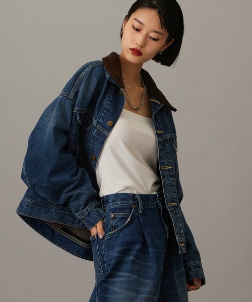 Lee(リー)の「Lee【101 101周年記念特別モデル】ANNIVERSARY 101 STORM RIDER セットアップ可(デニムジャケット・レディース・ブルー/インディゴブルー・SMALL/MEDIUM)」の19枚目の写真