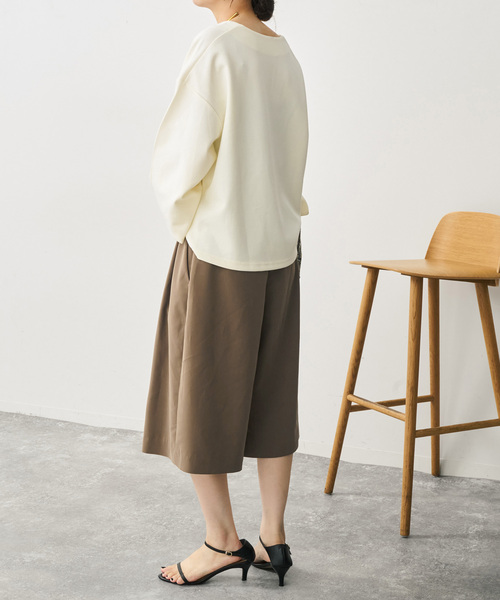 Spick & Span(スピックアンドスパン)の「ツータックキュロットパンツ(その他パンツ・レディース・チャコールグレー/キャメル・36/38)」の13枚目の写真