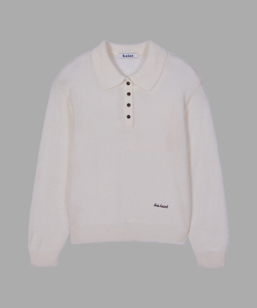 HAINT(ヘイント)の「LUME SOFT COLLAR KNIT TOP 2COL_IVORY(ニット/セーター・レディース・アイボリー・FREE)」の2枚目の写真