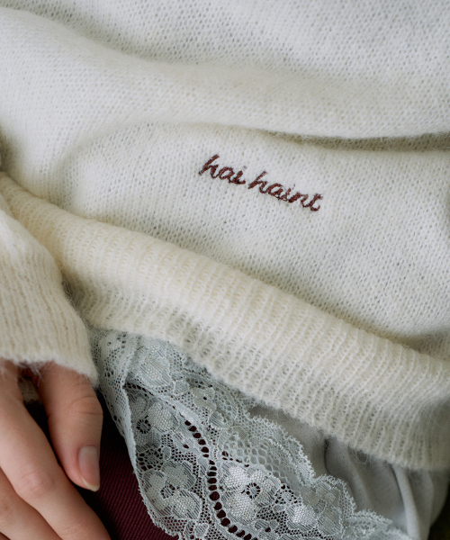 HAINT(ヘイント)の「LUME SOFT COLLAR KNIT TOP 2COL_IVORY(ニット/セーター・レディース・アイボリー・FREE)」の4枚目の写真