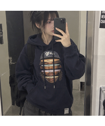 [ODNR UNISEX]Face Grae フーディー_4color