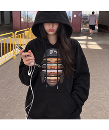 GRAVER ORDINARY（グレイバーオーディナリー）の「[ODNR UNISEX]Face Grae フーディー_4color（パーカー）」