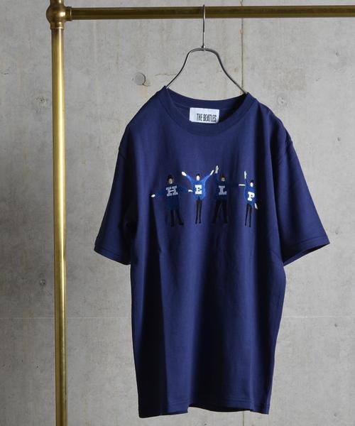 SHIPS JET BLUE(シップスジェットブルー)の「SHIPS JET BLUE: 【BEATLES】 Tシャツ 16ss(Tシャツ/カットソー・メンズ・ネイビー/ダークブルー/ライトホワイト/ホワイト・MEDIUM/SMALL/LARGE)」の4枚目の写真