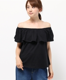 X-girl（エックスガール）の「OFF SHOULDER TOPS /オフ