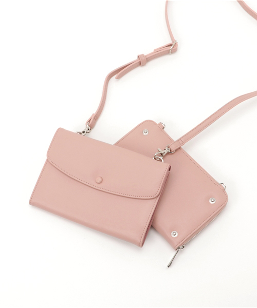 MOUSSY（マウジー）の「BI COLOR POCHETTE（ショルダーバッグ・レディース・ブラウン系その他/ブラック/ピンク・FREE）」の10枚目の写真