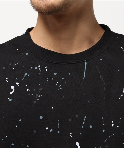 ADAM ET ROPE'（アダムエロペ）の「ドリッピングスウェット（スウェット・メンズ・ホワイト/ブラック・MEDIUM/L/M）」の19枚目の写真