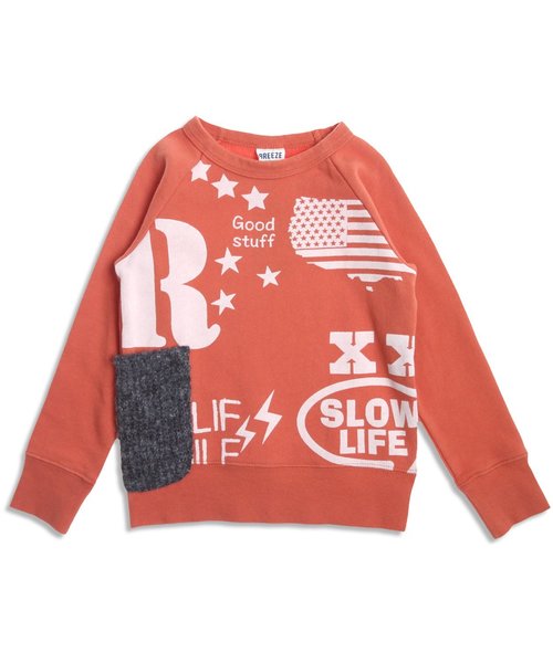 BREEZE（ブリーズ）の「ポケット付ロゴトレーナー（スウェット・キッズ・グレー/ブラック/オレンジ・80/95/90/100/120/130/110/140）」の16枚目の写真