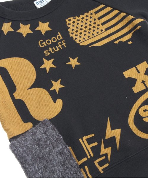 BREEZE（ブリーズ）の「ポケット付ロゴトレーナー（スウェット・キッズ・グレー/ブラック/オレンジ・80/95/90/100/120/130/110/140）」の12枚目の写真