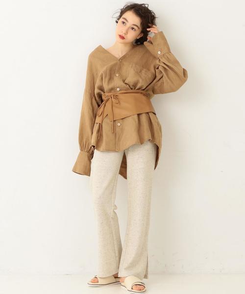 Another Edition（アナザーエディション）の「スリットパンツ ◆（その他パンツ・レディース・ピンク/ナチュラル/ライトグレー・SMALL/MEDIUM）」の4枚目の写真