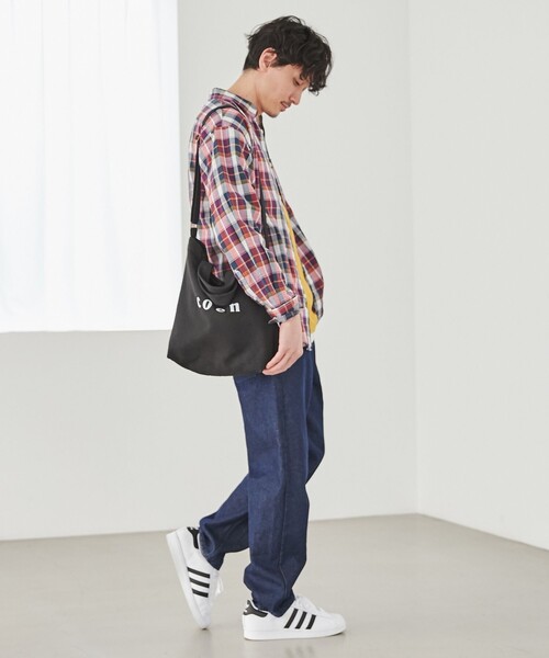 coen（コーエン）の「coen2WAYロゴトートバッグ（トートバッグ・レディース・オフホワイト/ブラック/シルバー/カーキ/ライトブルー/ライトピンク・FREE）」の7枚目の写真