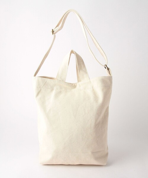 coen（コーエン）の「coen2WAYロゴトートバッグ（トートバッグ・レディース・オフホワイト/ブラック/シルバー/カーキ/ライトブルー/ライトピンク・FREE）」の17枚目の写真