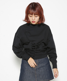 SLY | FRONT LACE UP SW TOPS(Tシャツ/カットソー)