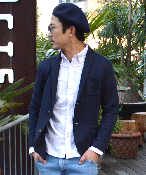 ROOPTOKYO（ループトウキョウ）の「杢裏毛　テーラードジャケット（テーラードジャケット・メンズ・チャコールグレー/ネイビー/ブラック・M/XL/L）」の3枚目の写真