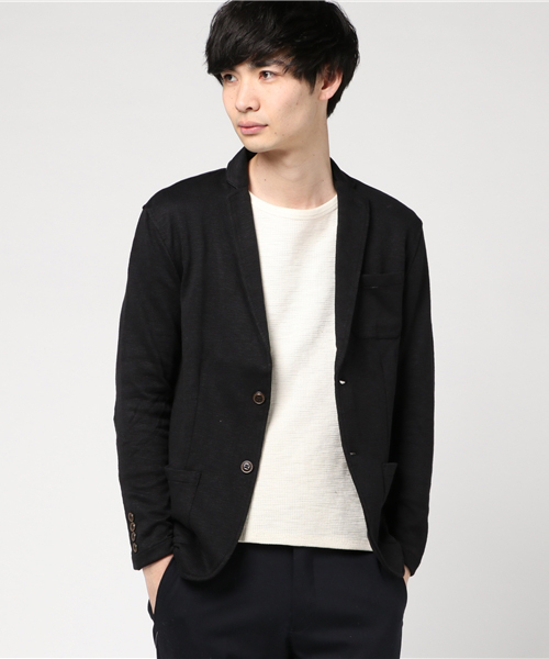 ROOPTOKYO（ループトウキョウ）の「杢裏毛　テーラードジャケット（テーラードジャケット・メンズ・チャコールグレー/ネイビー/ブラック・M/XL/L）」の13枚目の写真