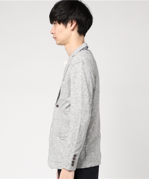 ROOPTOKYO（ループトウキョウ）の「杢裏毛　テーラードジャケット（テーラードジャケット・メンズ・チャコールグレー/ネイビー/ブラック・M/XL/L）」の7枚目の写真