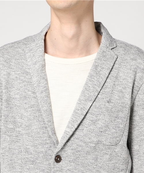 ROOPTOKYO（ループトウキョウ）の「杢裏毛　テーラードジャケット（テーラードジャケット・メンズ・チャコールグレー/ネイビー/ブラック・M/XL/L）」の10枚目の写真