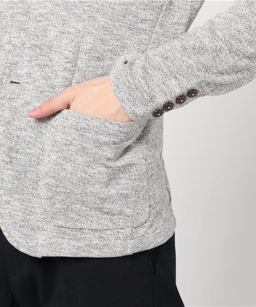 ROOPTOKYO（ループトウキョウ）の「杢裏毛　テーラードジャケット（テーラードジャケット・メンズ・チャコールグレー/ネイビー/ブラック・M/XL/L）」の12枚目の写真