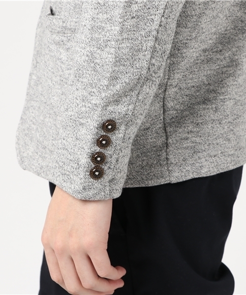 ROOPTOKYO（ループトウキョウ）の「杢裏毛　テーラードジャケット（テーラードジャケット・メンズ・チャコールグレー/ネイビー/ブラック・M/XL/L）」の4枚目の写真