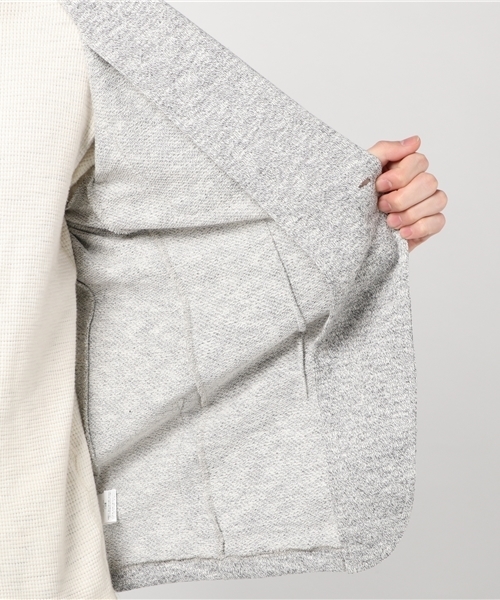 ROOPTOKYO（ループトウキョウ）の「杢裏毛　テーラードジャケット（テーラードジャケット・メンズ・チャコールグレー/ネイビー/ブラック・M/XL/L）」の5枚目の写真