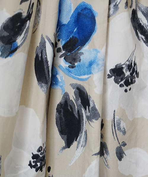 laboratory work（ラボラトリーワーク）の「水彩大花柄フレアスカート（スカート・レディース・イエロー系その他/ベージュ系その他・MEDIUM）」の5枚目の写真