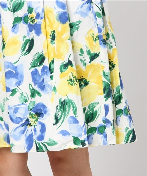 laboratory work（ラボラトリーワーク）の「水彩大花柄フレアスカート（スカート・レディース・イエロー系その他/ベージュ系その他・MEDIUM）」の18枚目の写真