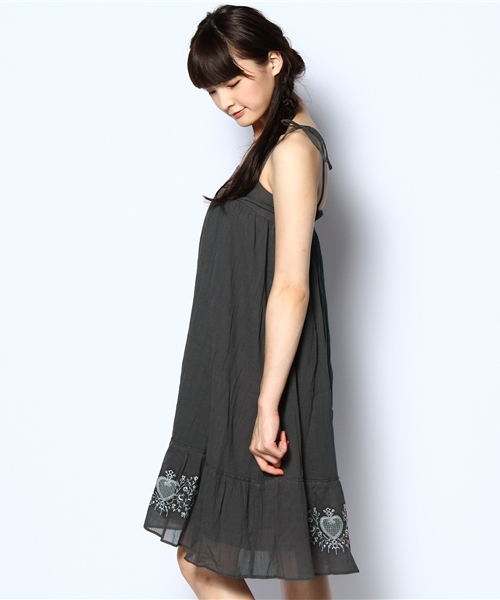 coen(コーエン)の「エンブロイダリー2wayスカート(スカート・レディース・ダークグレー/ホワイト・フリー)」の11枚目の写真