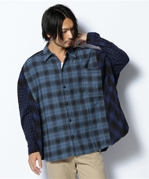 jieda × advantage cycle  クレイジーパッチワークシャツ 2096004_16_D_215.jpg