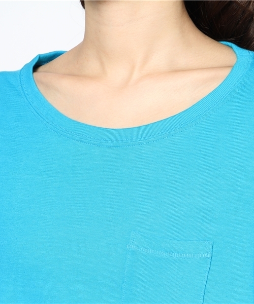 BEAUTY&YOUTH UNITED ARROWS(ビューティーアンドユースユナイテッドアローズ)の「BY AMERICANA ガーゼポケット7分袖 ◆(Tシャツ/カットソー・レディース・グレー/シャーベット/イエロー/ターコイズブルー・フリー)」の7枚目の写真