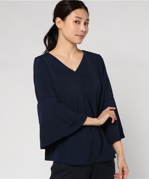 IMAGE COLLECTION(イマージュコレクション)の「袖スリットブラウス(シャツ/ブラウス・レディース・ボルドー/ネイビー/ダークグリーン・11号/7号/9号/13号/5号/15号)」の11枚目の写真