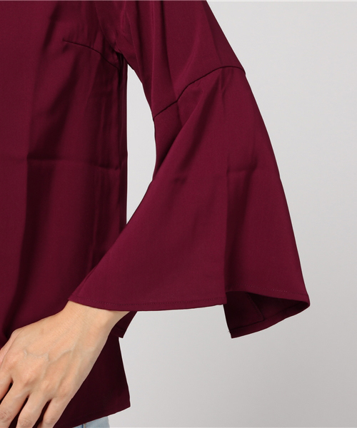 IMAGE COLLECTION(イマージュコレクション)の「袖スリットブラウス(シャツ/ブラウス・レディース・ボルドー/ネイビー/ダークグリーン・11号/7号/9号/13号/5号/15号)」の8枚目の写真