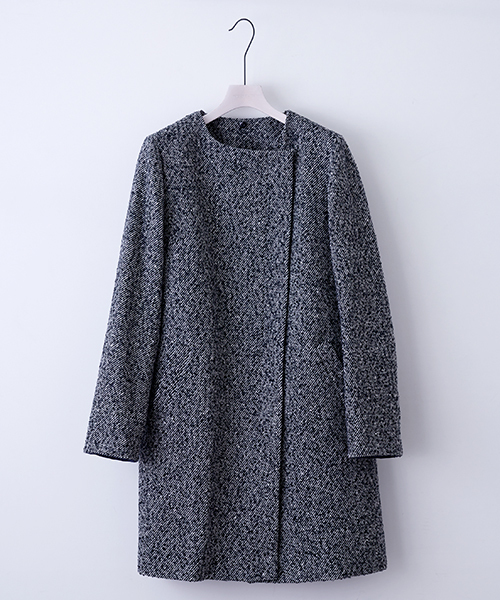 UNITED TOKYO（ユナイテッドトウキョウ）の「デタッチャブルフードコート（その他アウター・レディース・ブラック/グレー/グレイッシュベージュ/ベージュ/ネイビー/カーキ・1/2）」の7枚目の写真