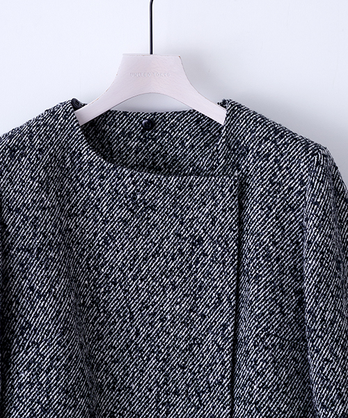 UNITED TOKYO（ユナイテッドトウキョウ）の「デタッチャブルフードコート（その他アウター・レディース・ブラック/グレー/グレイッシュベージュ/ベージュ/ネイビー/カーキ・1/2）」の8枚目の写真