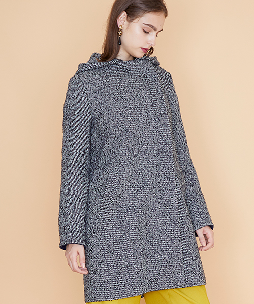 UNITED TOKYO（ユナイテッドトウキョウ）の「デタッチャブルフードコート（その他アウター・レディース・ブラック/グレー/グレイッシュベージュ/ベージュ/ネイビー/カーキ・1/2）」の21枚目の写真