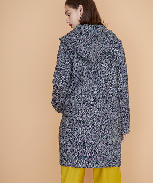 UNITED TOKYO（ユナイテッドトウキョウ）の「デタッチャブルフードコート（その他アウター・レディース・ブラック/グレー/グレイッシュベージュ/ベージュ/ネイビー/カーキ・1/2）」の20枚目の写真