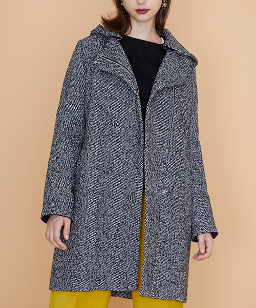 UNITED TOKYO（ユナイテッドトウキョウ）の「デタッチャブルフードコート（その他アウター・レディース・ブラック/グレー/グレイッシュベージュ/ベージュ/ネイビー/カーキ・1/2）」の19枚目の写真