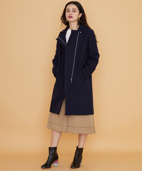 UNITED TOKYO（ユナイテッドトウキョウ）の「デタッチャブルフードコート（その他アウター・レディース・ブラック/グレー/グレイッシュベージュ/ベージュ/ネイビー/カーキ・1/2）」の22枚目の写真