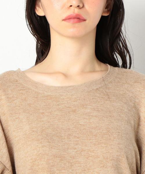 Another Edition(アナザーエディション)の「袖フリルプルオーバー ◆(ニット/セーター・レディース・ベージュ/パープル/ダークグレー・FREE)」の8枚目の写真