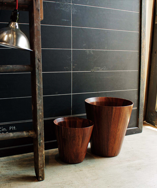 GLOBAL FORME CONCRETE(グローバルフォルムコンクリート)の「WOOD DUST BIN-L ウッドダストビンL(ダストボックス・レディース・ウッド・LARGE)」の1枚目の写真