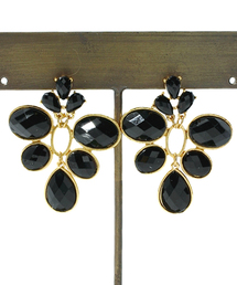 ROSE BUD | (YFJ ACCESSORIES)CR1106188 ANTIQUE RHINESTONE EARRING(ピアス（両耳用）)