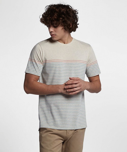 Hurley (ハーレー)の「M HRLY DF DOHENY STRIPE CREW(Tシャツ/カットソー・メンズ・グレー/イエロー系その他/ホワイト系その他・LARGE/SMALL/MEDIUM)」の2枚目の写真