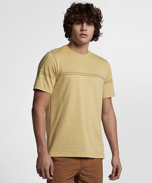 Hurley (ハーレー)の「M HRLY DF DOHENY STRIPE CREW(Tシャツ/カットソー・メンズ・グレー/イエロー系その他/ホワイト系その他・LARGE/SMALL/MEDIUM)」の3枚目の写真