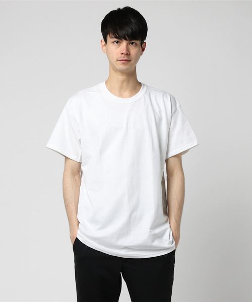 GILDAN（ギルダン）の「＃GILDAN/ｷﾞﾙﾀﾞﾝ　6ＯＺウルトラコットンＴシャツ（Tシャツ/カットソー・メンズ・ホワイト/ライトグレー/ブラック/パープル/ネイビー/レッド/オリーブ/ピンク/ライム/イエロー/オレンジ/ブルー/ライトグリーン/ライトインディゴブルー/ナチュラル/ワインレッド/チャコールグレー・MEDIUM/LARGE）」の18枚目の写真
