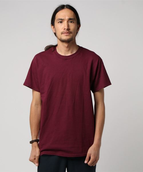 GILDAN（ギルダン）の「＃GILDAN/ｷﾞﾙﾀﾞﾝ　6ＯＺウルトラコットンＴシャツ（Tシャツ/カットソー・メンズ・ホワイト/ライトグレー/ブラック/パープル/ネイビー/レッド/オリーブ/ピンク/ライム/イエロー/オレンジ/ブルー/ライトグリーン/ライトインディゴブルー/ナチュラル/ワインレッド/チャコールグレー・MEDIUM/LARGE）」の16枚目の写真