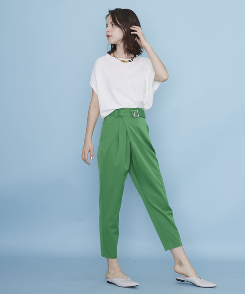 UNITED TOKYO（ユナイテッドトウキョウ）の「ラウンドシェイプホールガーメントニット（ニット/セーター・レディース・ブラック/オフホワイト/オレンジ/ラベンダー・1）」の9枚目の写真