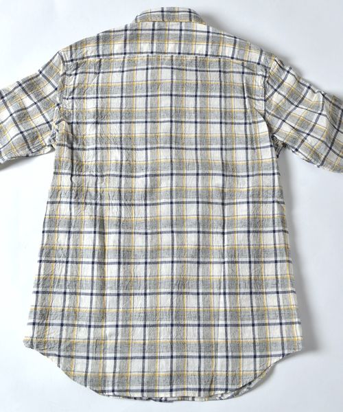 SHIPS(シップス)の「SU: トップチェック 7スリーブシャツ(シャツ/ブラウス・メンズ・ネイビー/グレー/イエロー・SMALL/MEDIUM/LARGE/X-LARGE)」の9枚目の写真