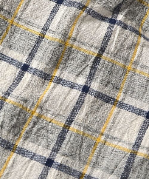 SHIPS(シップス)の「SU: トップチェック 7スリーブシャツ(シャツ/ブラウス・メンズ・ネイビー/グレー/イエロー・SMALL/MEDIUM/LARGE/X-LARGE)」の11枚目の写真