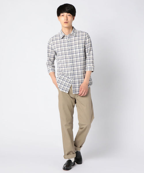 SHIPS(シップス)の「SU: トップチェック 7スリーブシャツ(シャツ/ブラウス・メンズ・ネイビー/グレー/イエロー・SMALL/MEDIUM/LARGE/X-LARGE)」の16枚目の写真