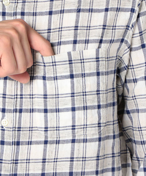 SHIPS(シップス)の「SU: トップチェック 7スリーブシャツ(シャツ/ブラウス・メンズ・ネイビー/グレー/イエロー・SMALL/MEDIUM/LARGE/X-LARGE)」の19枚目の写真