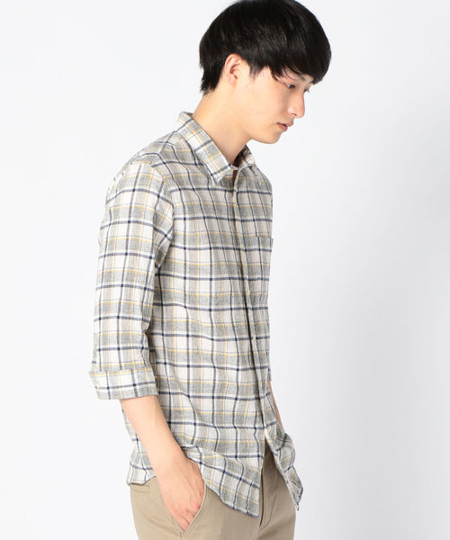 SHIPS(シップス)の「SU: トップチェック 7スリーブシャツ(シャツ/ブラウス・メンズ・ネイビー/グレー/イエロー・SMALL/MEDIUM/LARGE/X-LARGE)」の22枚目の写真